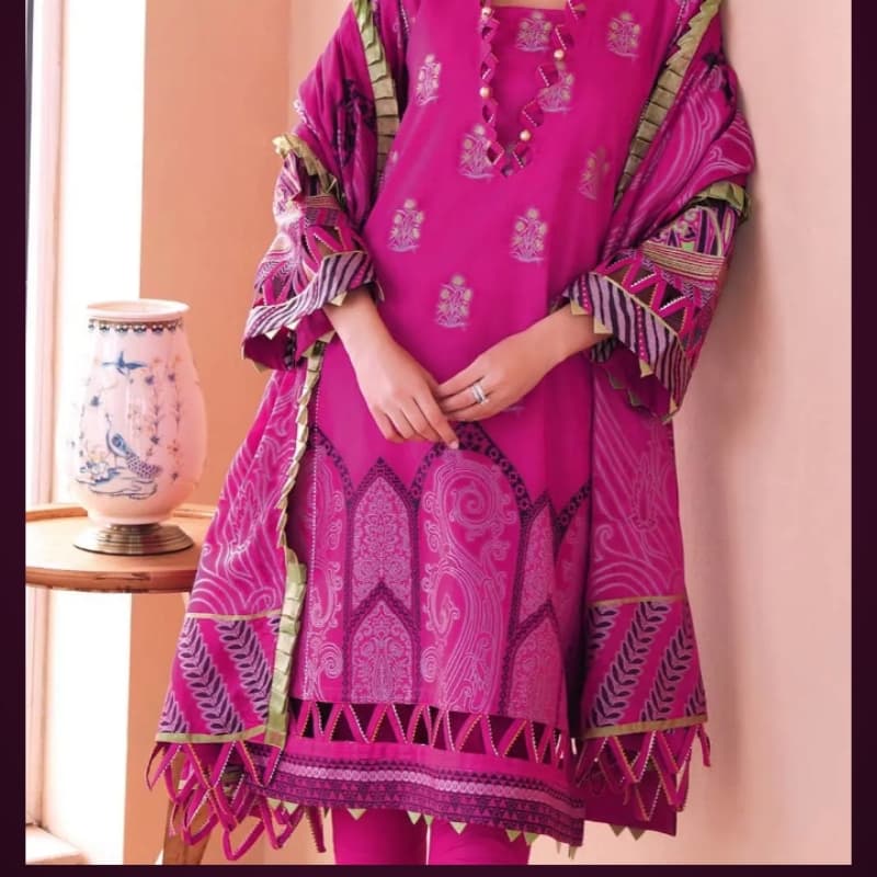 3PC Unstitched Jacquard Suit MJ-69