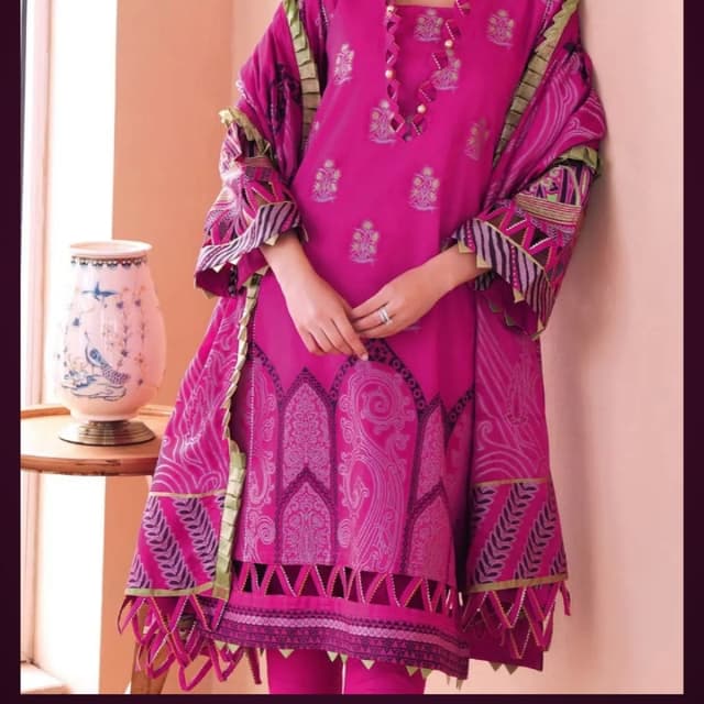 3PC Unstitched Jacquard Suit MJ-69