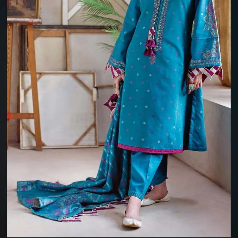 3PC Unstitched Jacquard Suit MJ-53