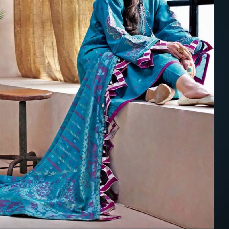 3PC Unstitched Jacquard Suit MJ-53