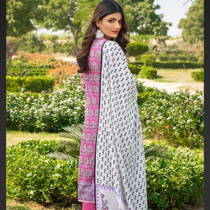 3PC Unstitched Printed Lawn Suit CL-1139 A