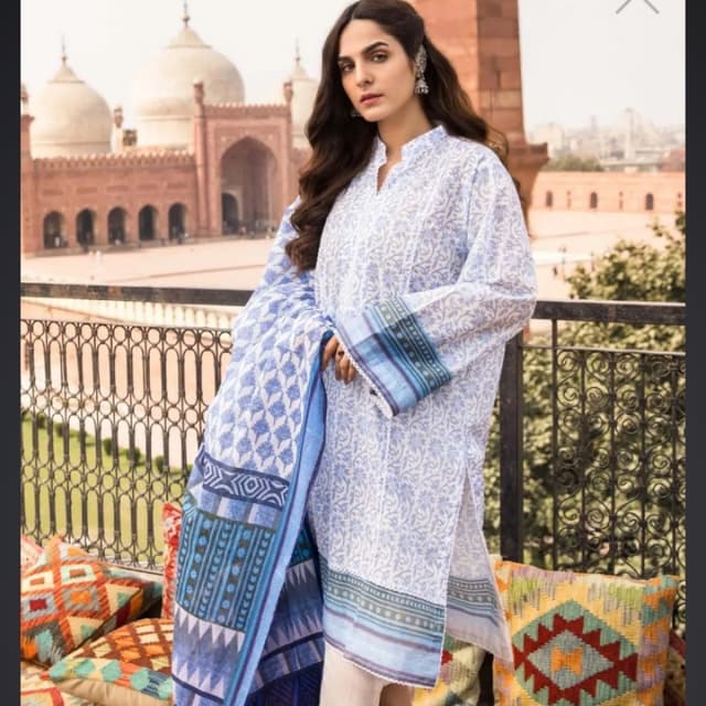 3PC Unstitched Lawn Suit CL-1093 A
