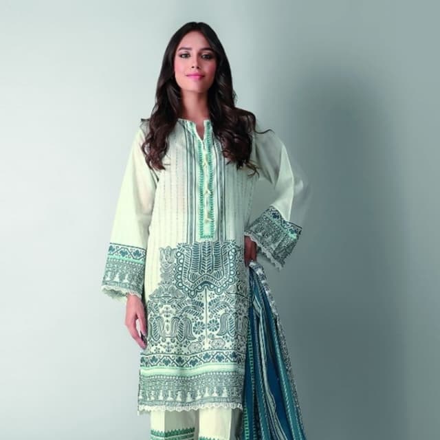 Fabrics 3 Piece Suit

Printed Embroidered Lawn |Top Bottom Dupatta