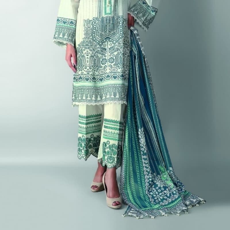 Fabrics 3 Piece Suit

Printed Embroidered Lawn |Top Bottom Dupatta