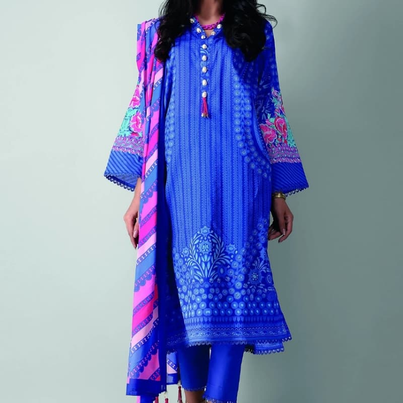 Fabrics 3 Piece Suit

Printed Embroidered Lawn |Top Bottom Dupatta