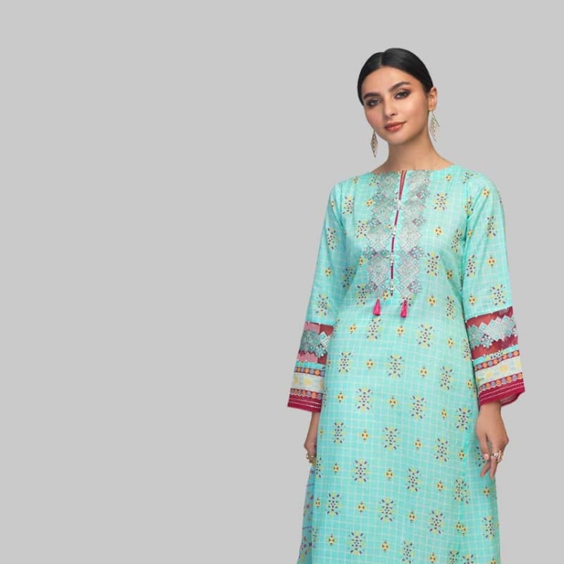 3 pcs unstitched bonanza satrangi suit