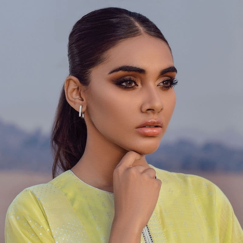 3 Pc Foil Slub Lawn Suit SS-16.1-21-Green
