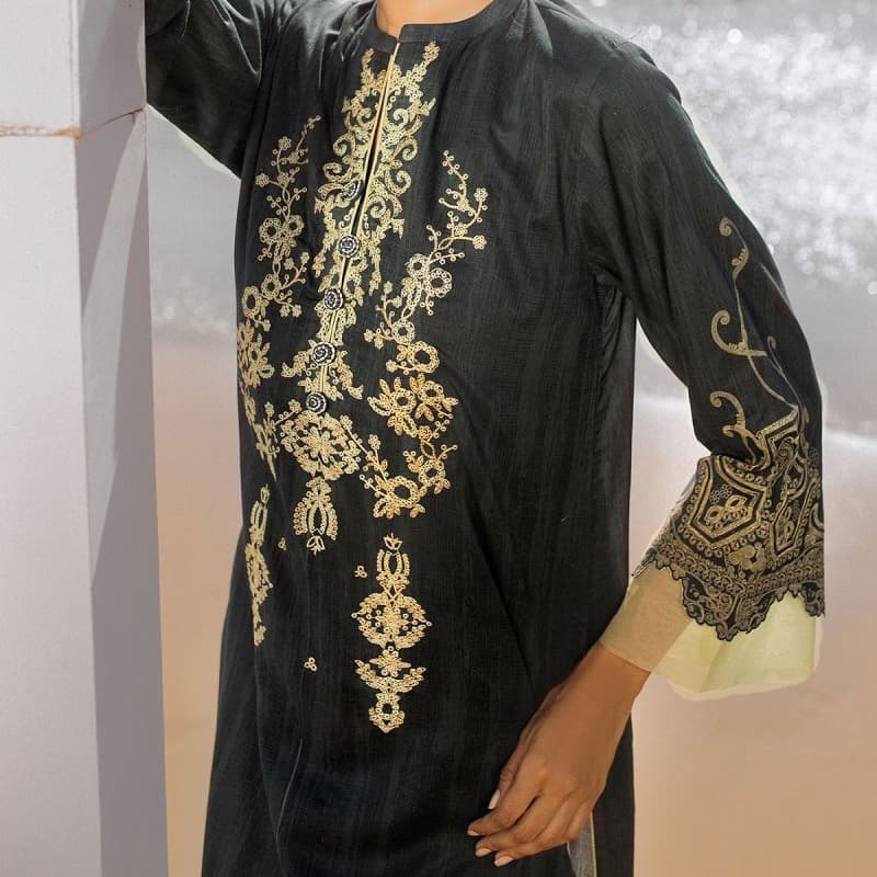 1 Pc Embroidered Lawn Shirt
      : SS-24.1-21-2-Grey