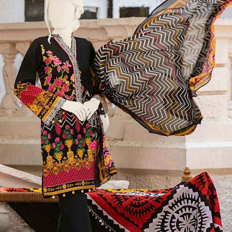 3 pc embroidered collection