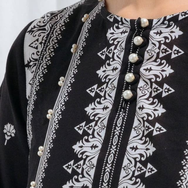 3 piece dove black printed beechtree