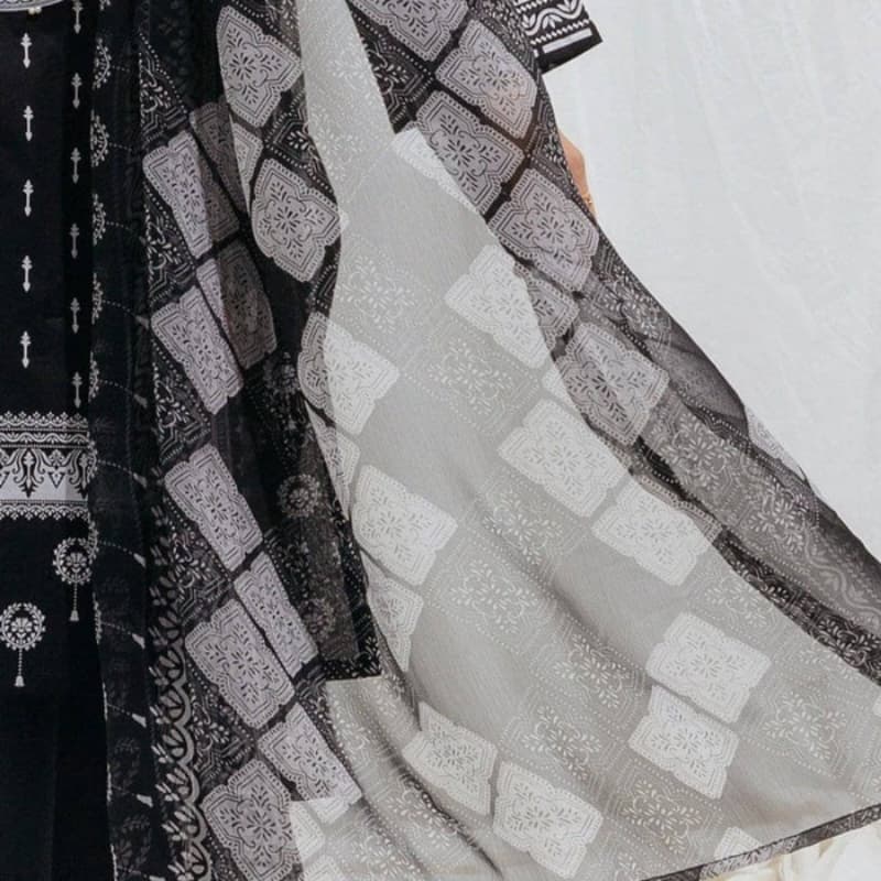 3 piece dove black printed beechtree
