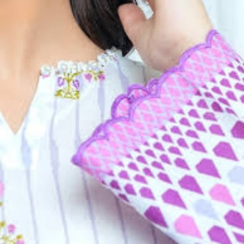 2 piece unstitched lawn by beechtree ....lavender wonder