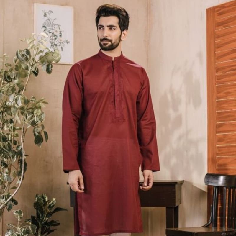 Maroon kurta