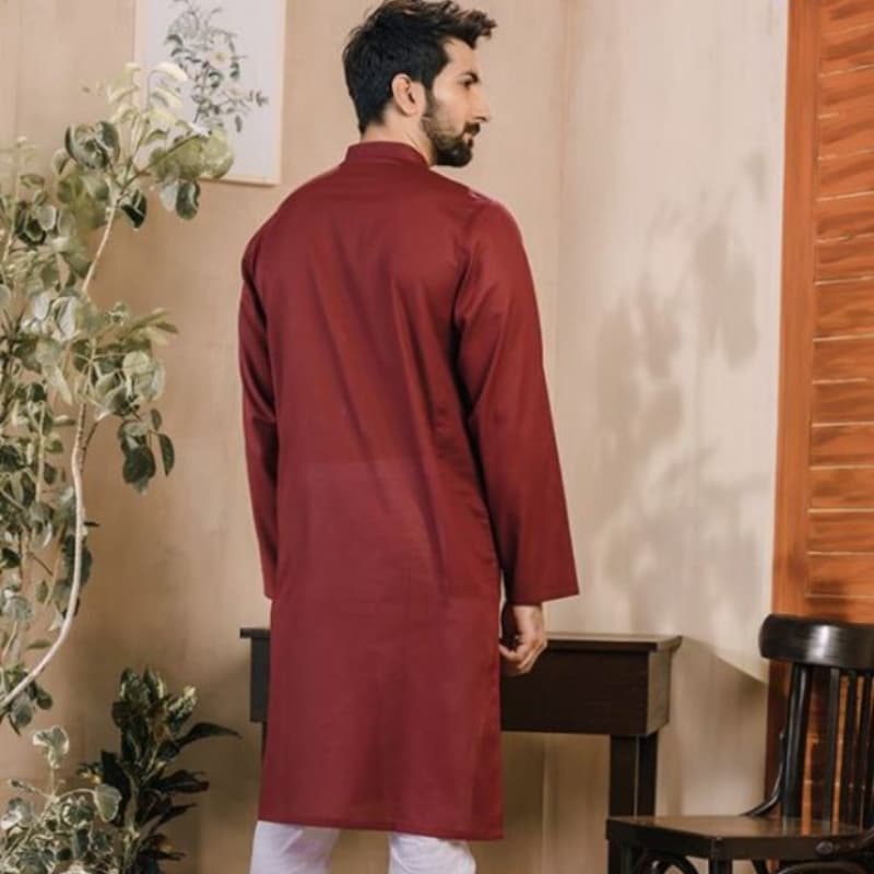 Maroon kurta