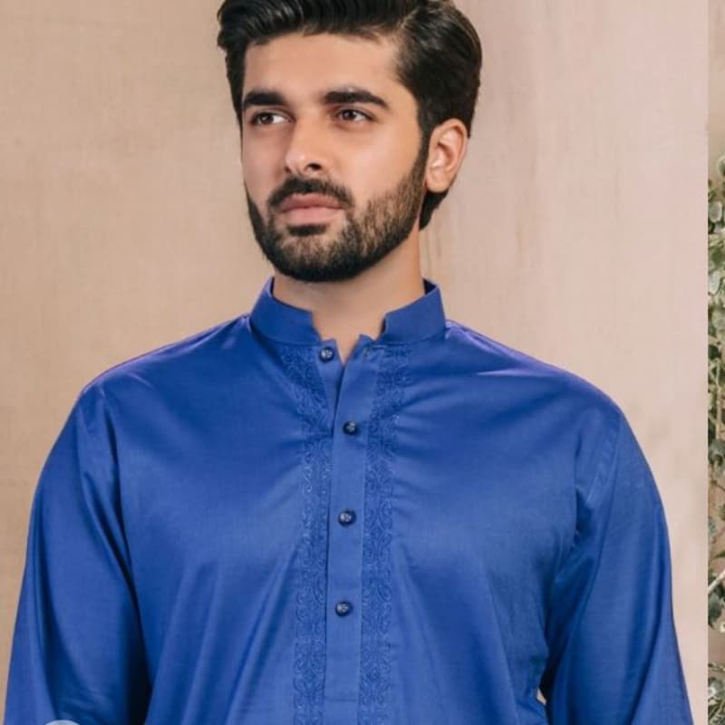 Blue kurta for men