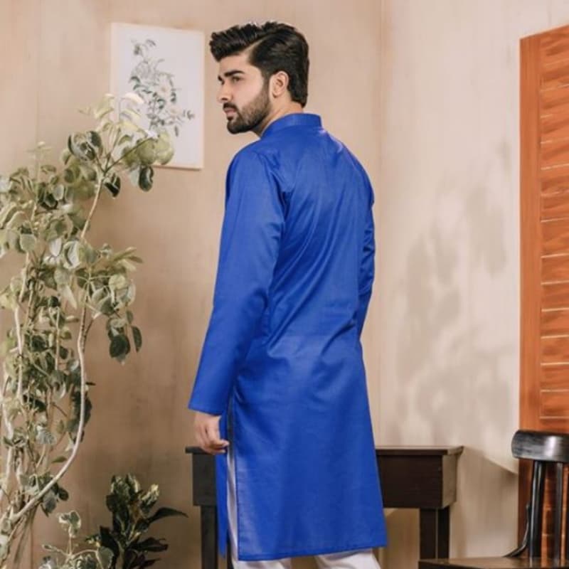 Blue kurta for men