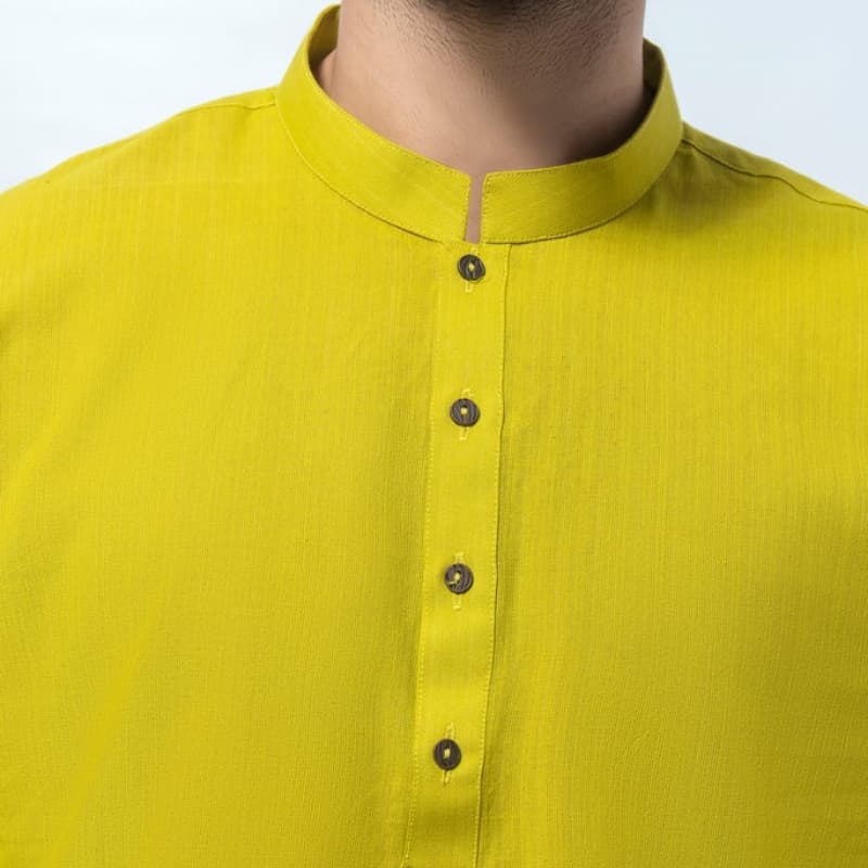 1 piece cotton lime kurta