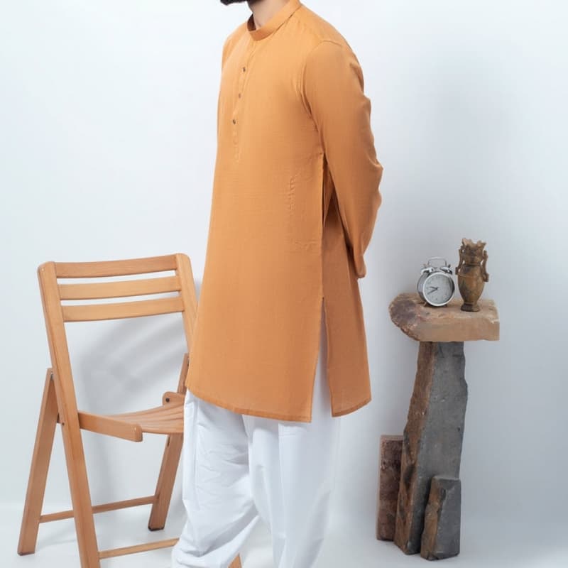 1 piece cotton camel kurta