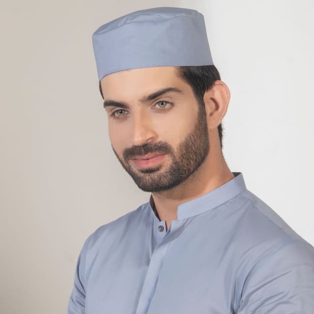 Men kameez shalwar plain blue.    FB-21-00040 MKS-S-1014-21