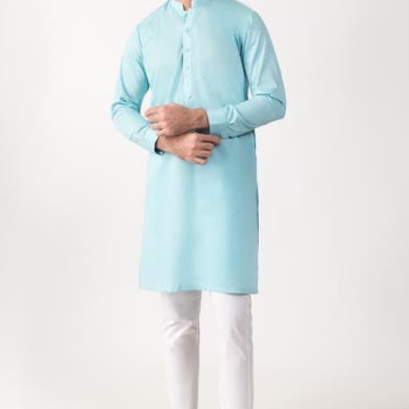 Sea blue kurta   kp-1733