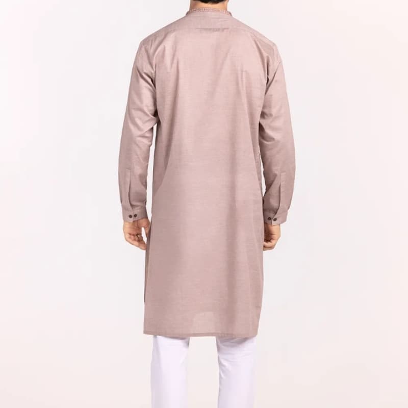 Beige Embroidered Kurta KE-1428