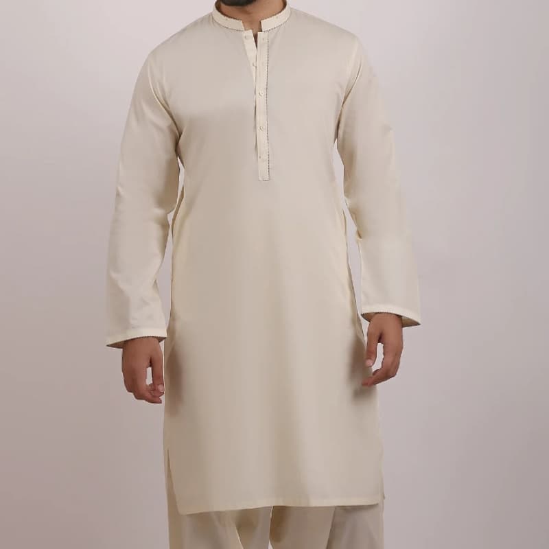 Men's Swish Shalwar Suit.  EMTSW20S-9883- Cream