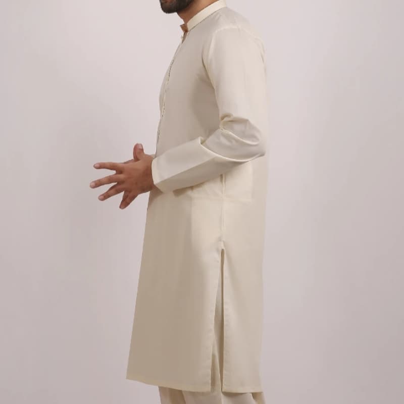 Men's Swish Shalwar Suit.  EMTSW20S-9883- Cream