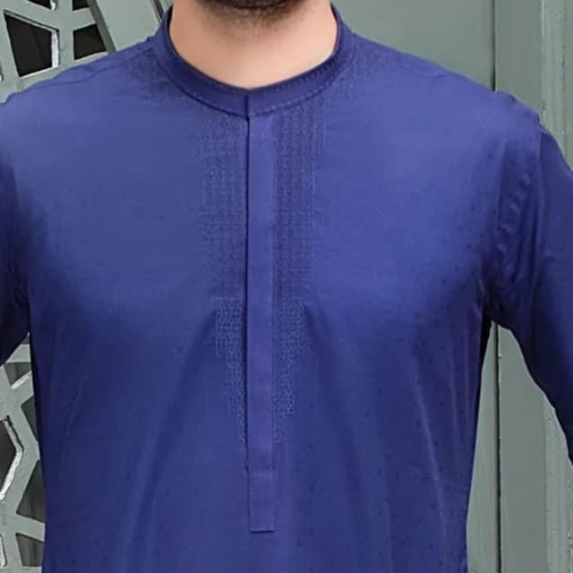 Semi-Formal Kuria For Men With Embroidery Work.       JJK-534074/521/JU7034