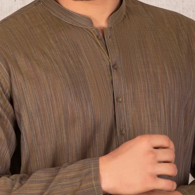 MEHNDI COTTON CASUAL KURTA- JJK-A-36801/S21/JJ7116-PN