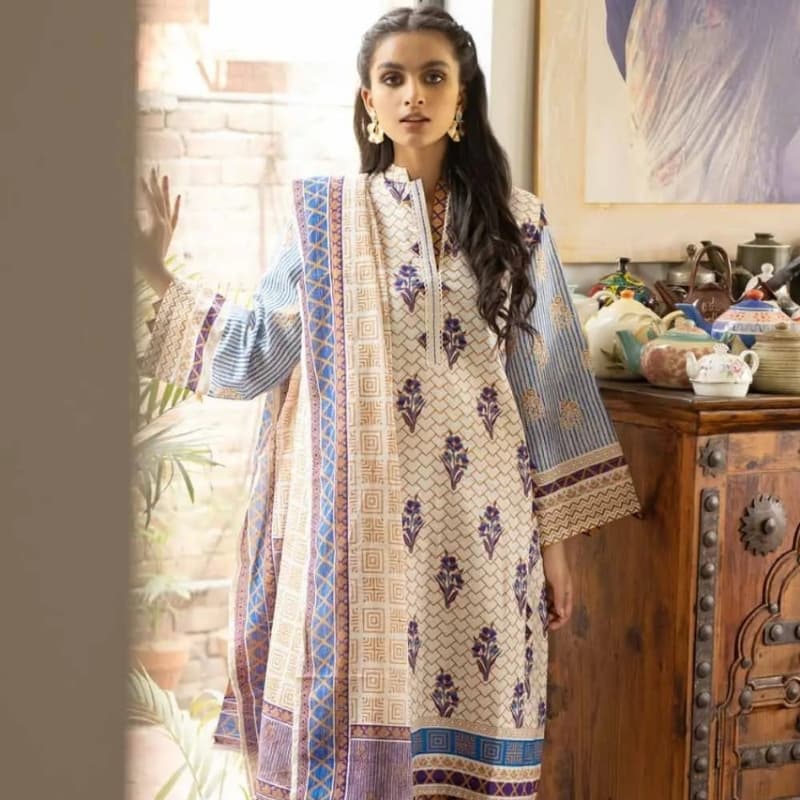 3 Piece Unstitched Lawn Printed Suit CL-1267 B