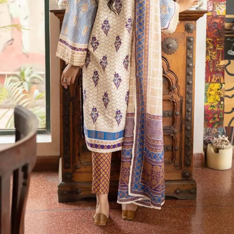 3 Piece Unstitched Lawn Printed Suit CL-1267 B