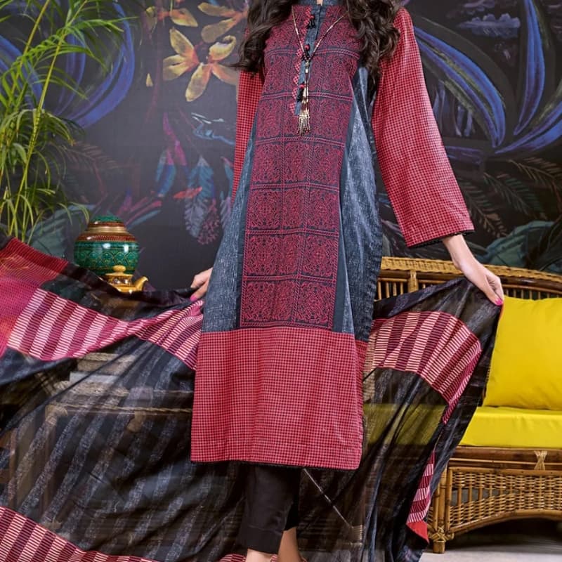 3 pcs unstitched Gul Ahmed lawn