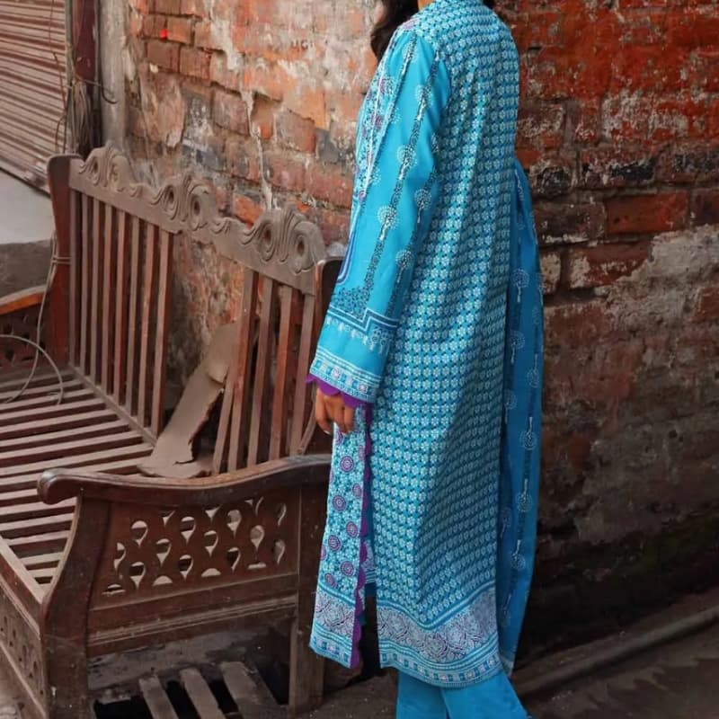 3 Piece Unstitched Lawn Printed Suit CL-1284