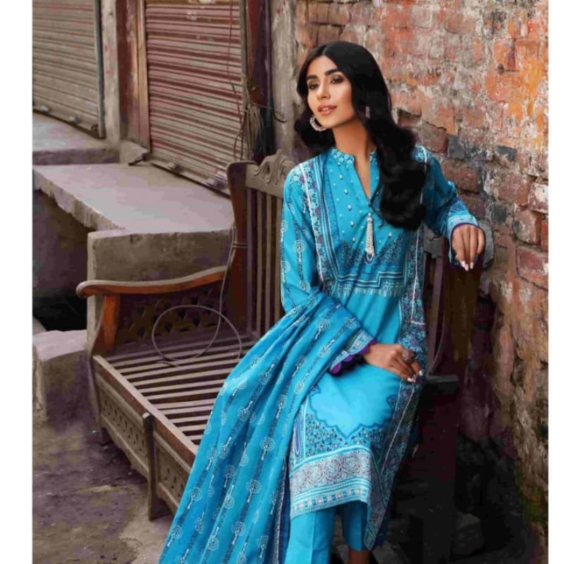 3 Piece Unstitched Lawn Printed Suit CL-1284