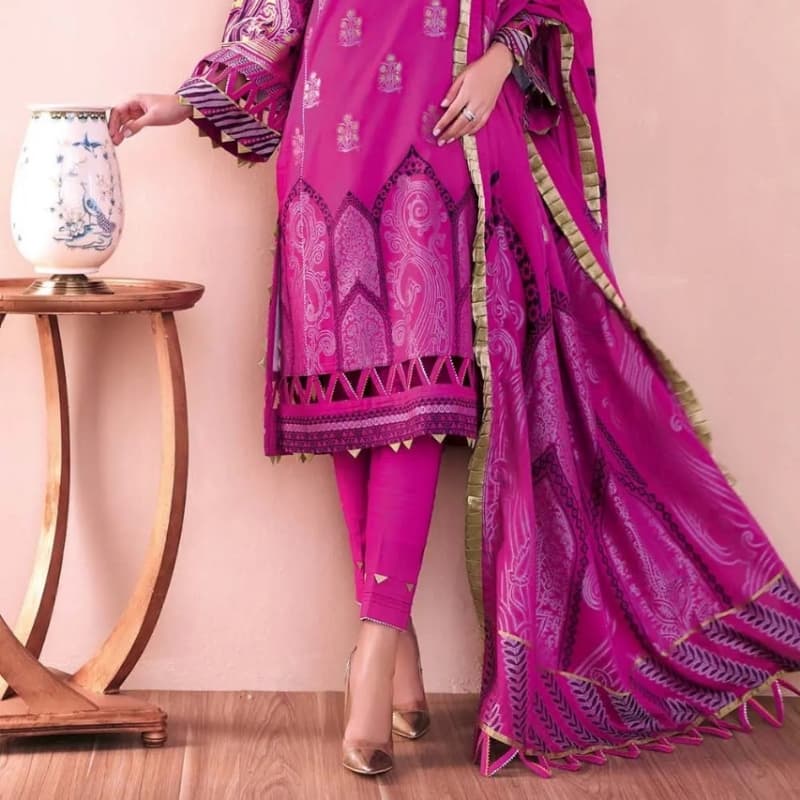 3PC Unstitched Jacquard Suit MJ-69